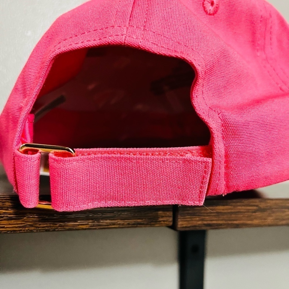 Michael Kors MK Logo Pink Baseball Cap Adjustable Hat NWT - Picture 4 of 5
